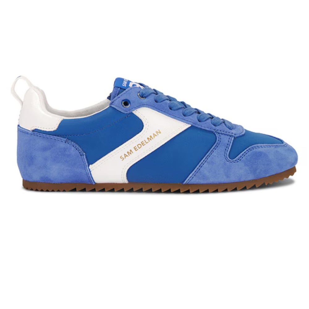 NEW! Sam Edelman Zaria Blue and White Sneakers